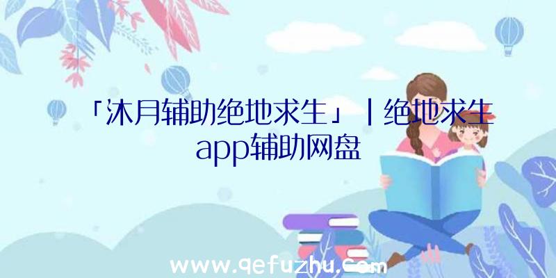 「沐月辅助绝地求生」|绝地求生app辅助网盘